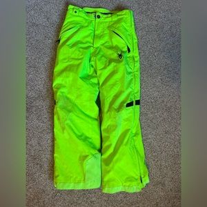 Spyder Kid’s Neon Snow Pants size 12